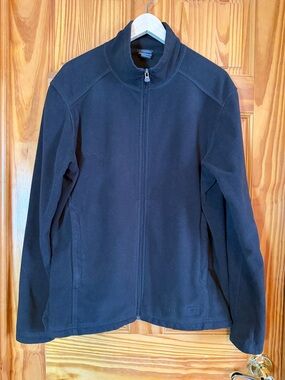 REI Black Fleece Jacket with Logo